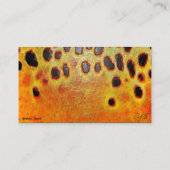 Bruine forel - Visitekaartje (Achterkant)