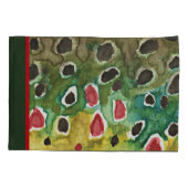 Bruine forel vissen, decorteren kussensloop (Achterkant)