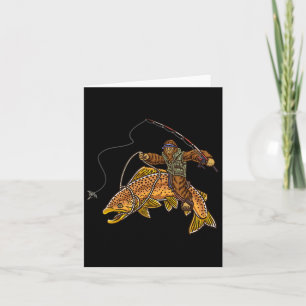 Bruine forel Vist Bigfoot Hunting Fisherme Kaart