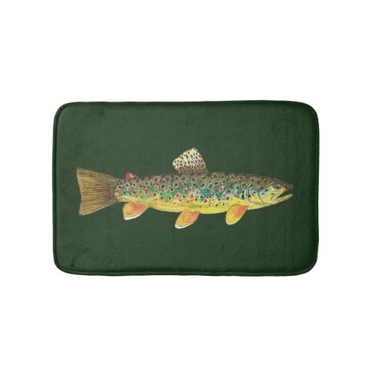 Bruine forel Vist, Ichthyology Badmat (Voorkant)