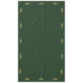 Bruine forel vliegt Ichthyology Decor Green Tafelkleed (Voorkant)