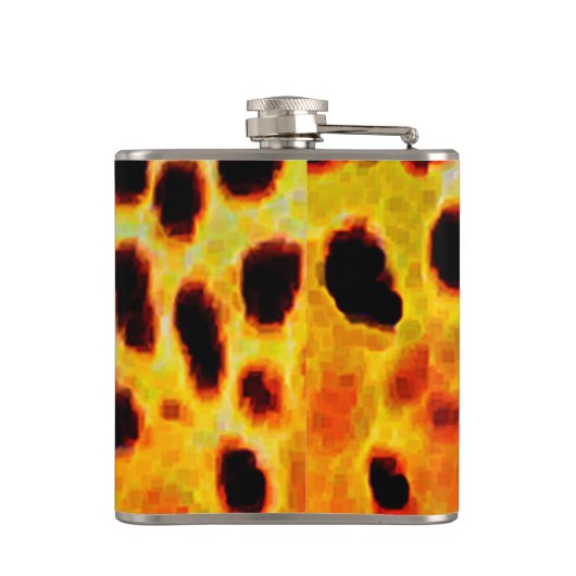 Bruine forelkolf heupfles (Achterkant)