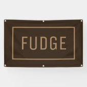 Bruine Fudge bord Spandoek (Horizontaal)