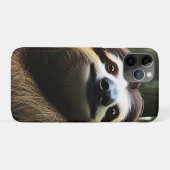 Bruine Fuzzy Sloth Case-Mate iPhone Case (Achterkant (horizontaal))