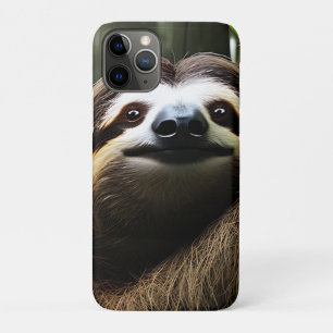 Bruine Fuzzy Sloth iPhone 11 Pro Hoesje