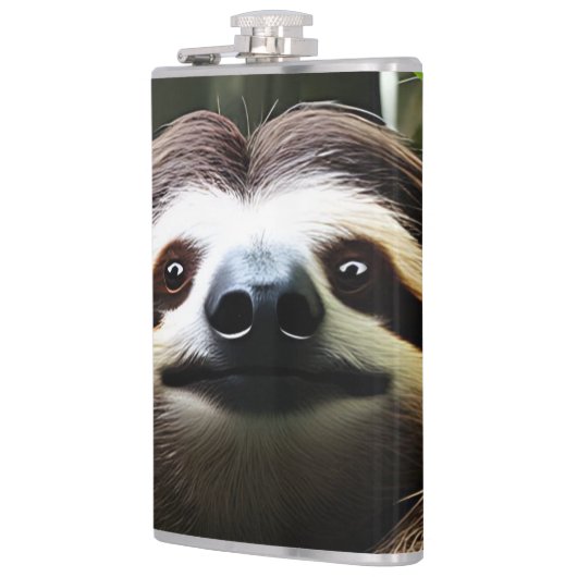 Bruine Fuzzy Sloth, Hip Flask Heupfles (Links)