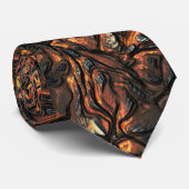 Bruine gekreukte textuur met verbrande vlekken en stropdas (Opgerold)