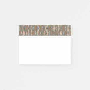 Bruine geometrische herhaling post-it® notes