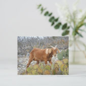 Bruine gevlekte geit briefkaart (Staand voorkant)
