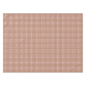 Bruine gingham ruit tafelkleed (Voorkant (Horizontaal))