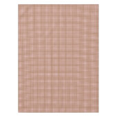 Bruine gingham ruit tafelkleed (Voorkant)