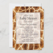 Bruine Giraffe Dierenprint Kaart (Voorkant)