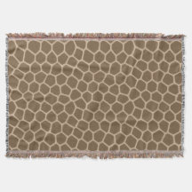 bruine giraffe werpdeken