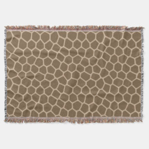 bruine giraffe werpdeken deken