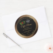 Bruine Glitter Black Product Labels Ladybug Logo (Envelop)