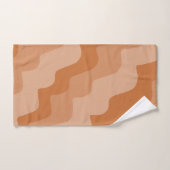 Bruine golvende oceaangolven gradiënt bad handdoek (Handdoek)