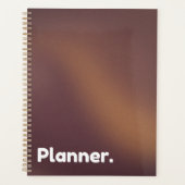 Bruine gradiënt ongedateerd planner (Voorkant)