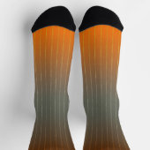 Bruine, grijze en roestachtige oranje gradiënt. sokken (Top)