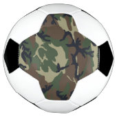 Bruine groene kamouflage voetbal (Gedraaid)