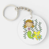 Bruine Haired Meermin Sleutelhanger (Voorkant)