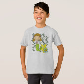 Bruine Haired Meermin T-shirt (Voorkant volledig)