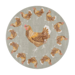 Bruine hennen snijplank