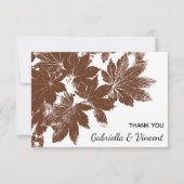 Bruine Herfst elastische ridder Notitiekaartje (Voorkant)