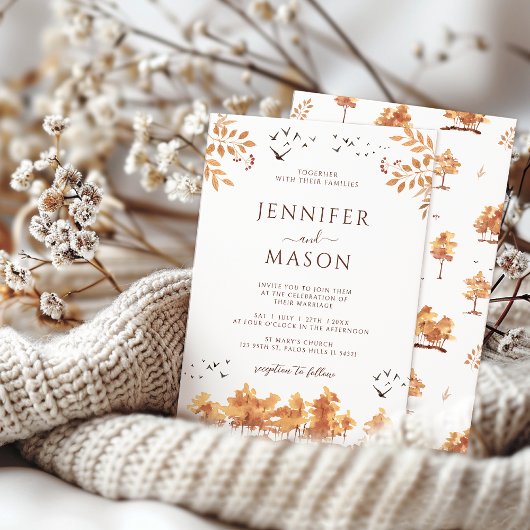 Bruine Herfst Herfst Landschapsboom bladeren bruil Kaart