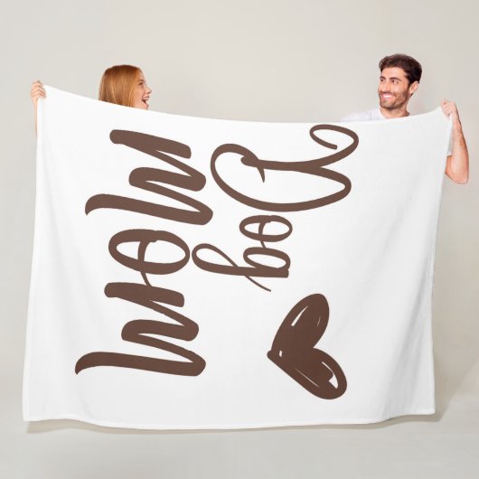 Bruine Hond Mam 60x80 Fleece Deken (In situ)