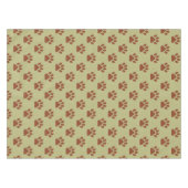Bruine hond pootafdrukken patroon tafelkleed (Voorkant (Horizontaal))
