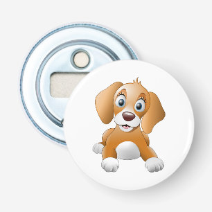Bruine-hondenrok Button Flesopener