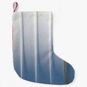 Bruine houten deur van glas kleine kerstsok