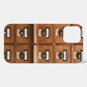 Bruine houten lade Case-Mate iPhone case (Achterkant (horizontaal))
