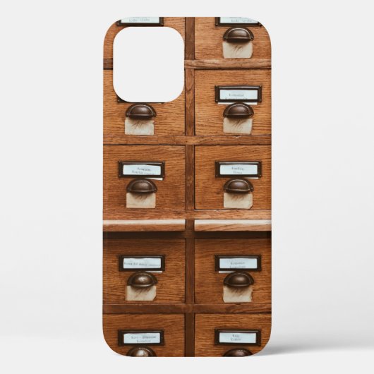 Bruine houten lade Case-Mate iPhone case (Achterkant)