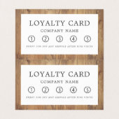 bruine houten planten, bijtende dubbele loyaliteit visitekaartjes (Binnenkant ongevouwen)