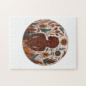 Bruine huid dame legpuzzel (Horizontaal)