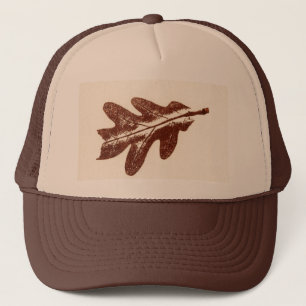 Bruine insecten beschadigde herfst witte eikenblad trucker pet