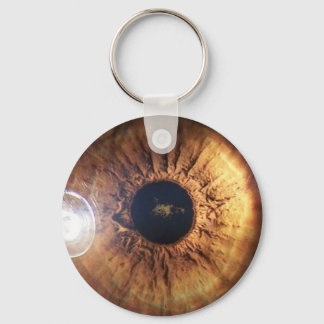 bruine iris sleutelhanger