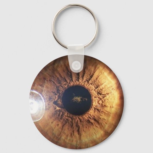 bruine iris sleutelhanger (Voorkant)