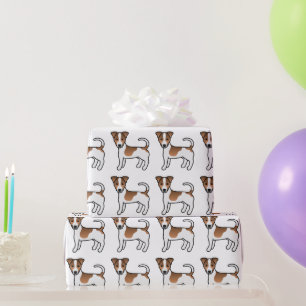 Bruine Jack Russell Terrier Hond met Gladde Vacht  Cadeaupapier