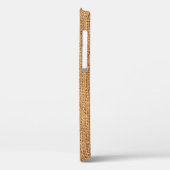 Bruine juten zak: geweven doek achtergrond Case-Mate iPhone case (Achterkant / Links)