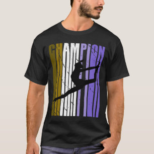 bruine kampioen van de wedstrijd van Dance Birthda T-shirt