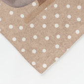 Bruine Kerstman in de Sleigh Fleece Deken (Hoek)