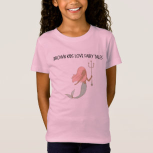Bruine Kinder liefdesbeleefdheden Kinder T-Shirt