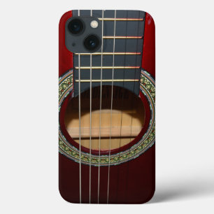 Bruine klassieke gitaar iPhone 13 hoesje