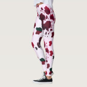 Bruine Koe afdrukken Leggings (Links)