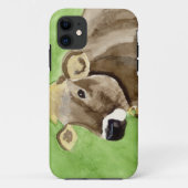 Bruine Koe Case-Mate iPhone Case (Achterkant)