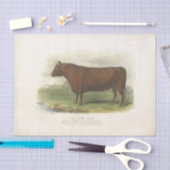 Bruine Koe Ephemera Decoupage Boerderij Weefsel P Tissuepapier (Craft)