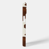 Bruine Koehuid met Monogram Case-Mate iPhone Case (Achterkant / Rechts)