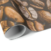 Bruine koffiebonen cadeaupapier (Rol Hoek)